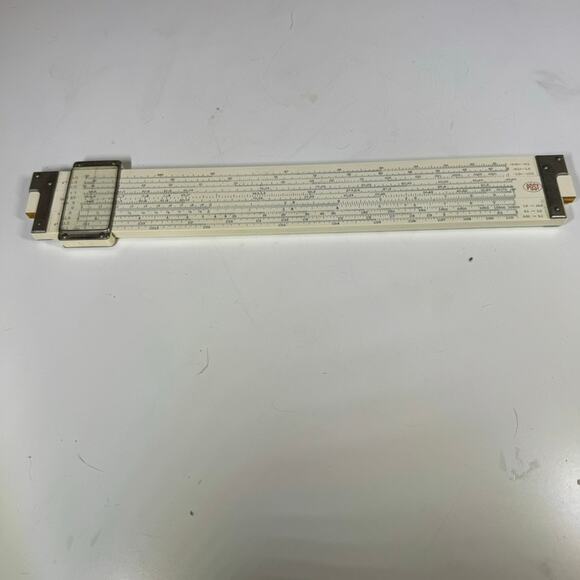 Vintage Frederick Post Co. Versalog 1460 Slide Rule Leather Case Hemmi Japan - Picture 9 of 10
